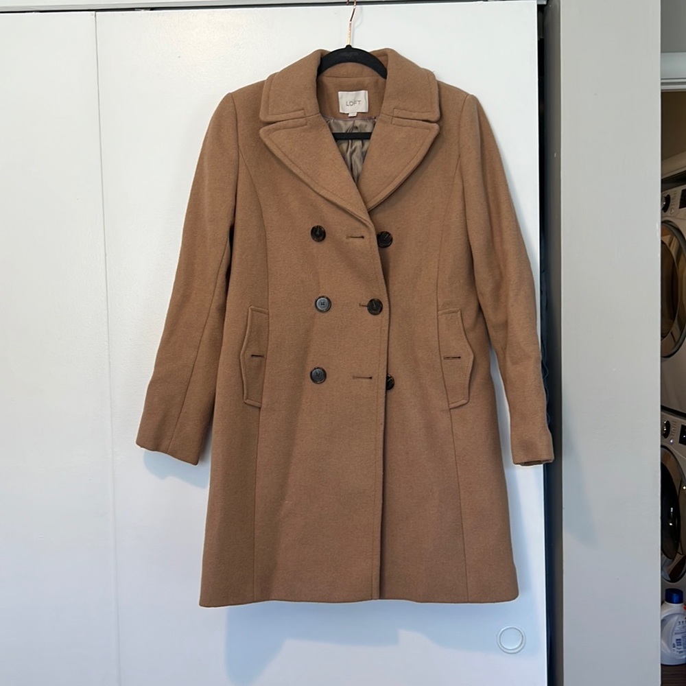 Loft wool camel coat!